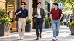 Thời trang nam hiện đại với cách phối đồ đơn giản và phong cách